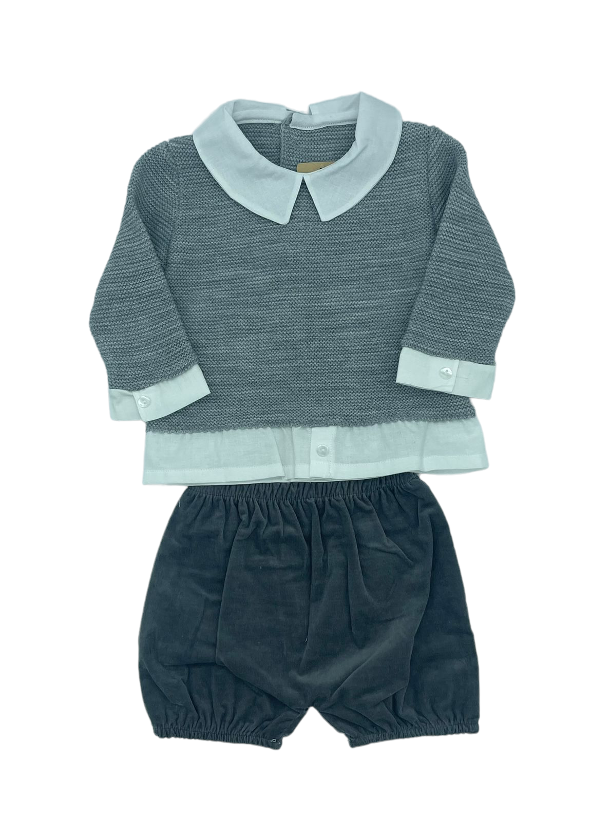Conjunto dos piezas con camisa integrada