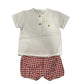 Conjunto de shorts a rayas