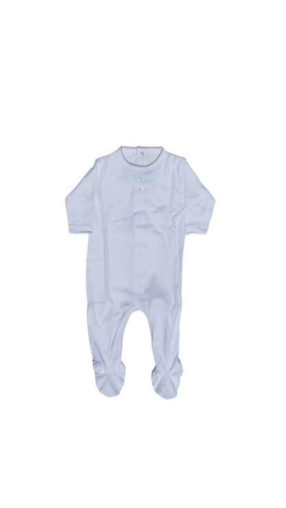 Mameluco térmico blanco con  pespunte