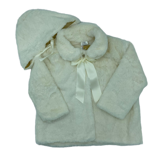 Abrigo polar fleece con gorro